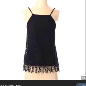 Crochet Fringe Boho Tank Top,